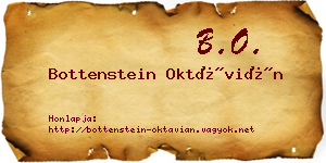 Bottenstein Oktávián névjegykártya