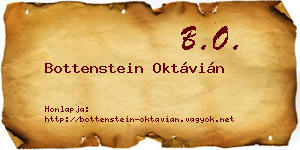 Bottenstein Oktávián névjegykártya